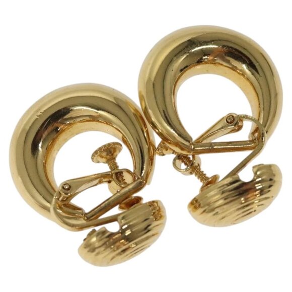 SAINT LAURENT Earring Earring Metal Gold Auth bs22968 - Picture 1 of 15